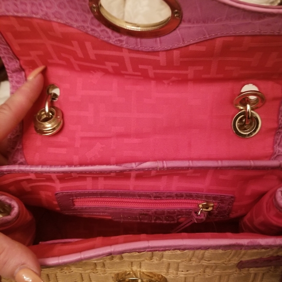 Structured bamboo handled handbag - Picture 5 of 5